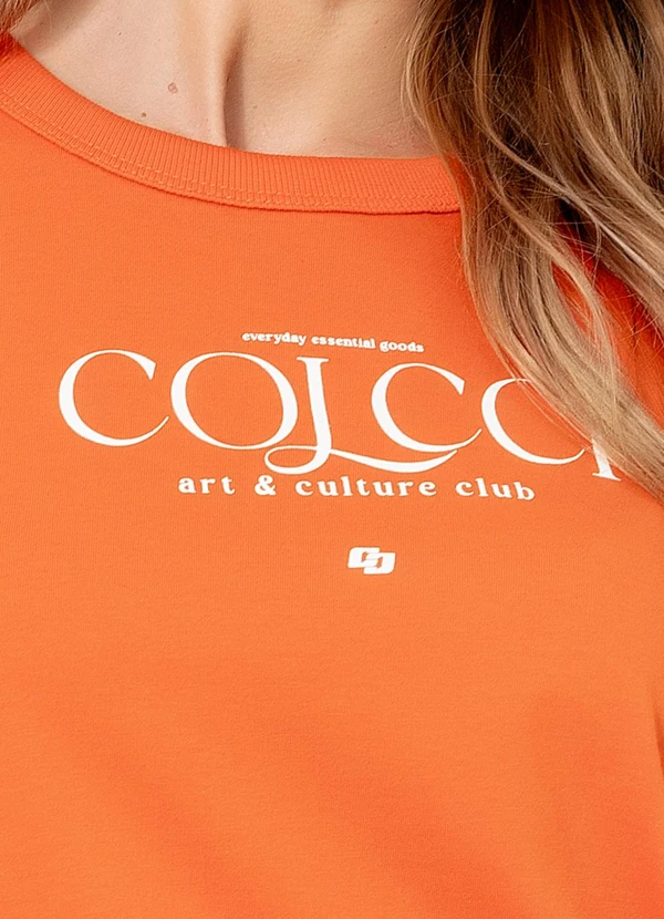 Colcci - Camiseta em Malha Laranja 8