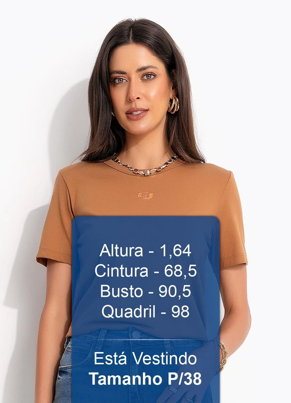 Colcci - Camiseta em Malha Marrom 5