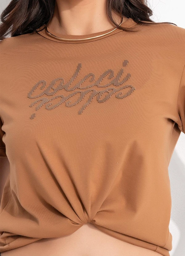 Colcci - Camiseta em Malha Marrom 5