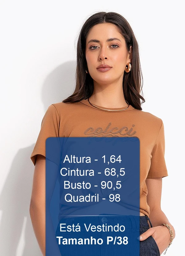 Colcci - Camiseta em Malha Marrom 6