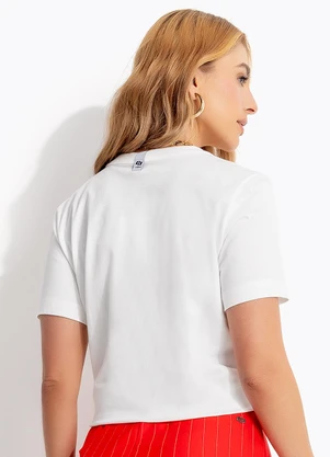 Colcci - Camiseta em Malha Off White - COLCCI