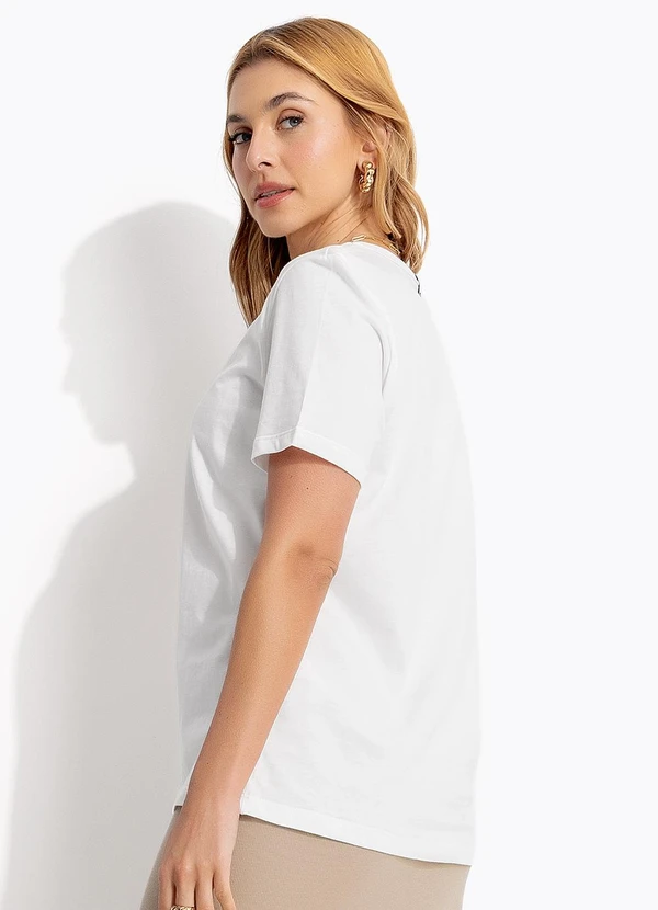 Colcci - Camiseta em Malha Off White 2