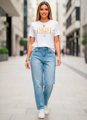 Colcci - Camiseta em Malha Off White - COLCCI