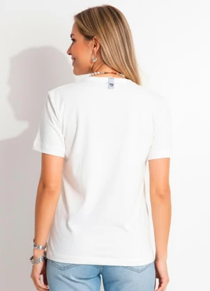 Colcci - Camiseta em Malha Off White - COLCCI