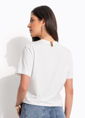 Colcci - Camiseta em Malha Off White - COLCCI