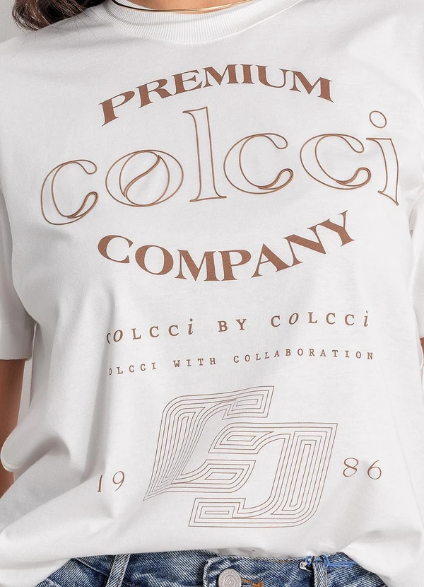 Colcci - Camiseta em Malha Off White 5