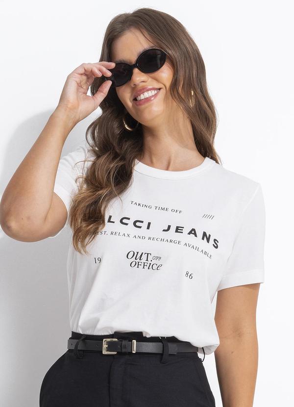 Colcci - Camiseta em Malha Off White