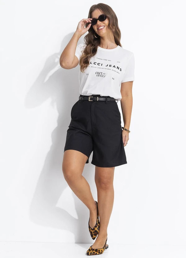 Colcci - Camiseta em Malha Off White 3