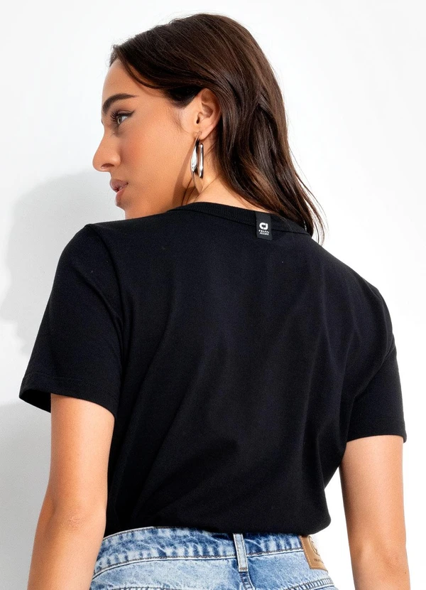 Colcci Jeans - Camiseta em Malha Preto 2