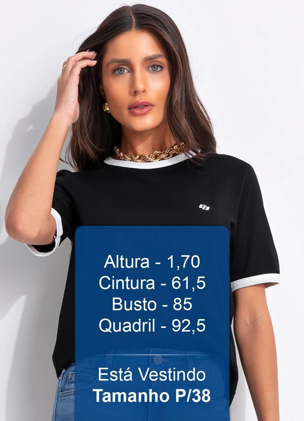 Colcci - Camiseta em Malha Preto 5