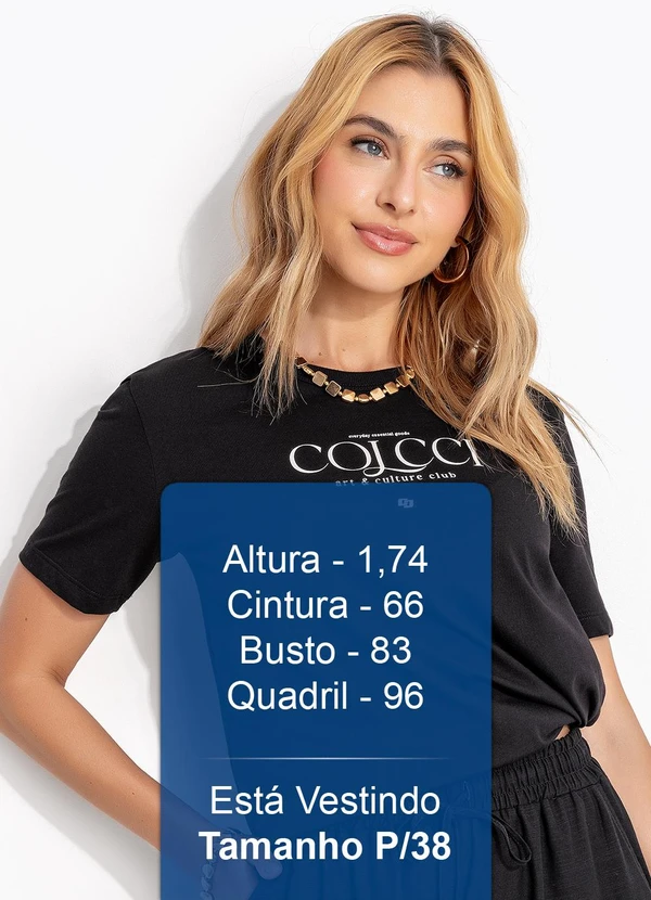 Colcci - Camiseta em Malha Preto 6