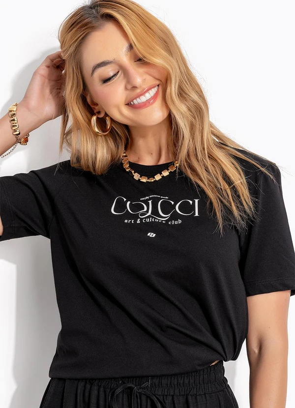 Colcci - Camiseta em Malha Preto 7