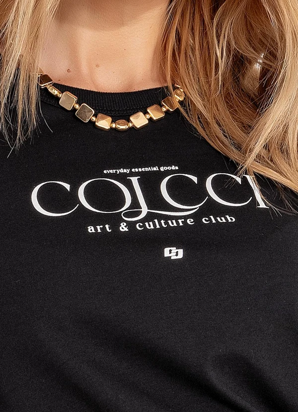 Colcci - Camiseta em Malha Preto 8