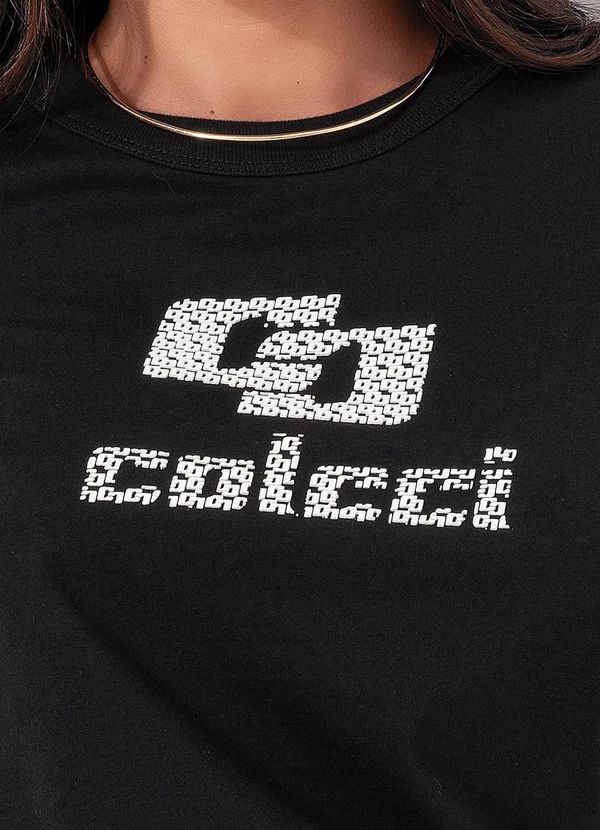 Colcci - Camiseta em Malha Preto 7