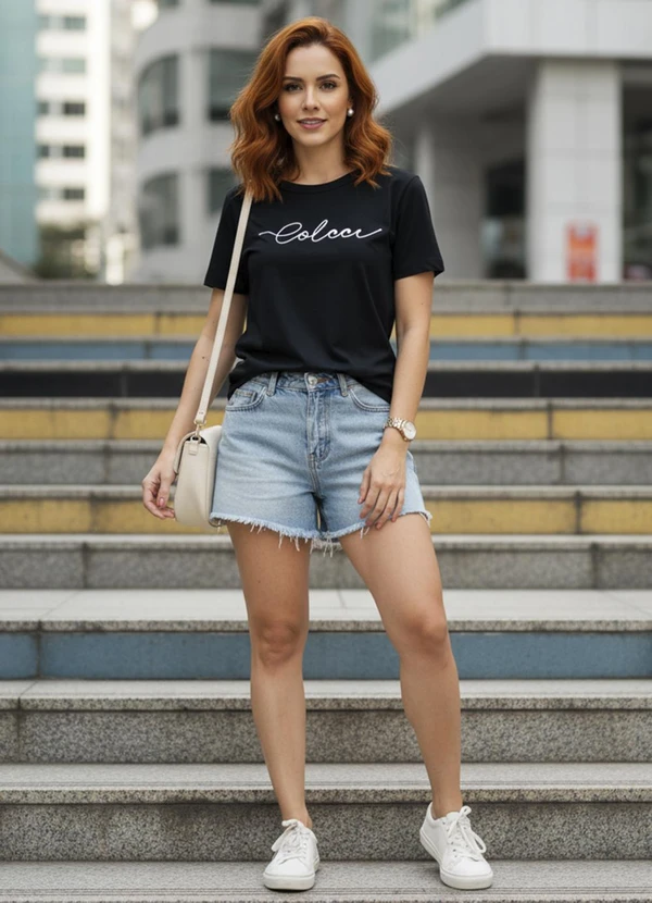 Colcci - Camiseta em Malha Preto 3