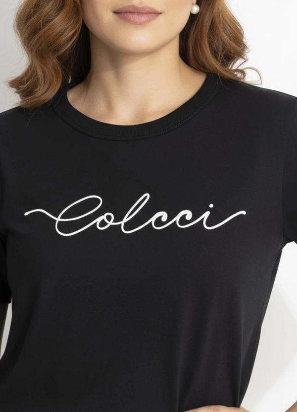 Colcci - Camiseta em Malha Preto 6