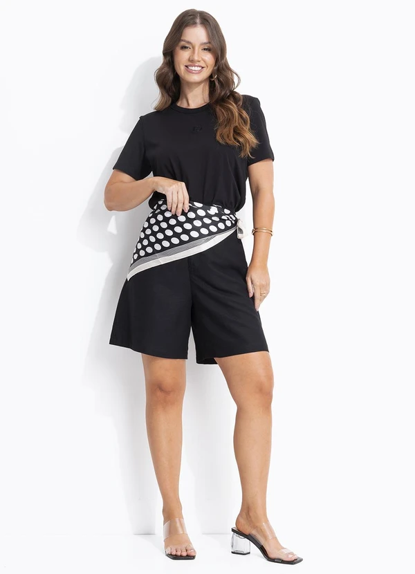 Colcci - Camiseta em Malha Preto 3