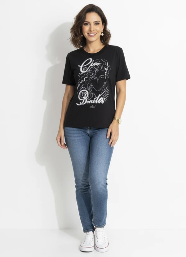 Colcci - Camiseta em Malha Preto 5