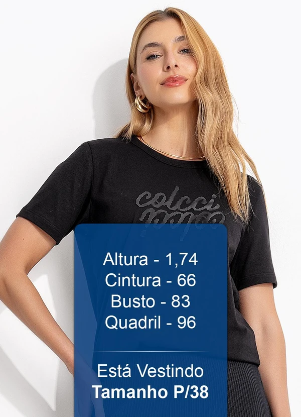Colcci - Camiseta em Malha Preto 6