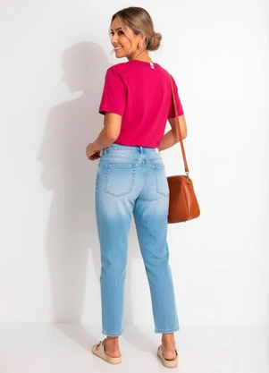 Colcci - Camiseta em Malha Rosa - COLCCI