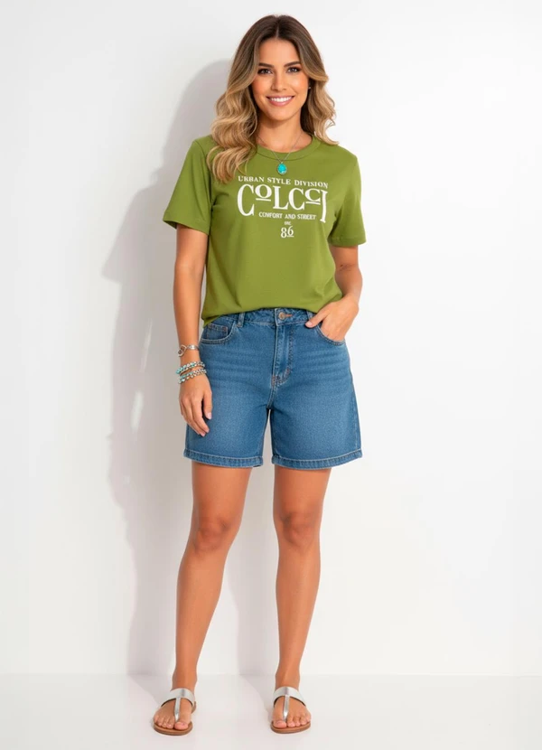 Colcci - Camiseta em Malha Verde 3