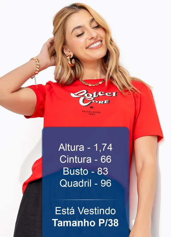 Colcci - Camiseta em Malha Vermelho 5