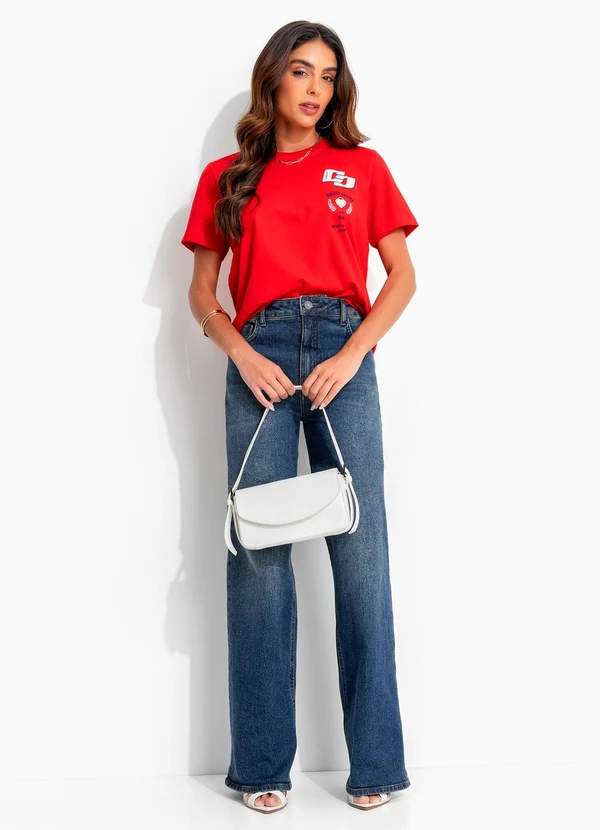 Colcci - Camiseta em Malha Vermelho 3