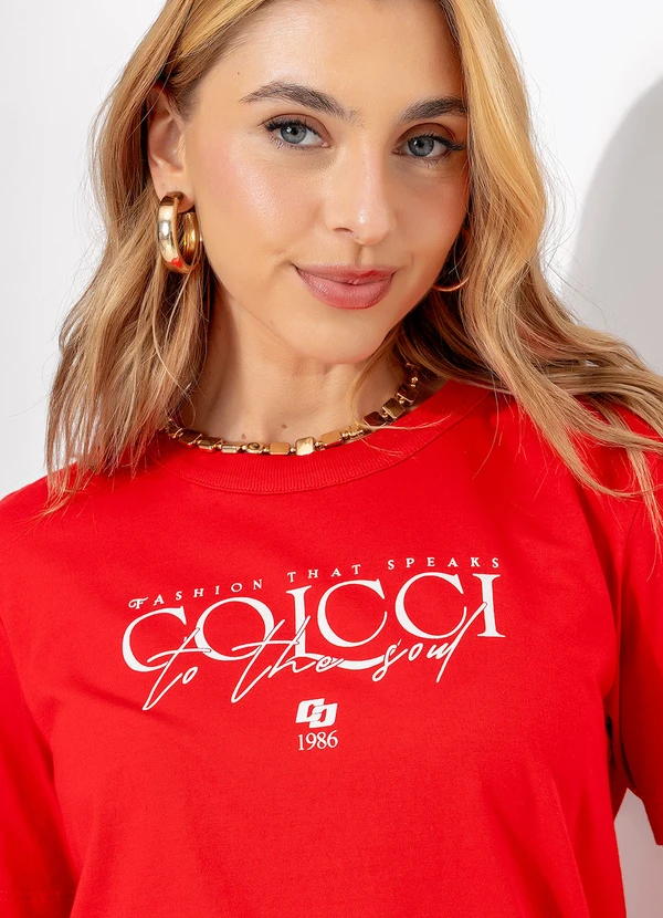 Colcci - Camiseta em Malha Vermelho 3
