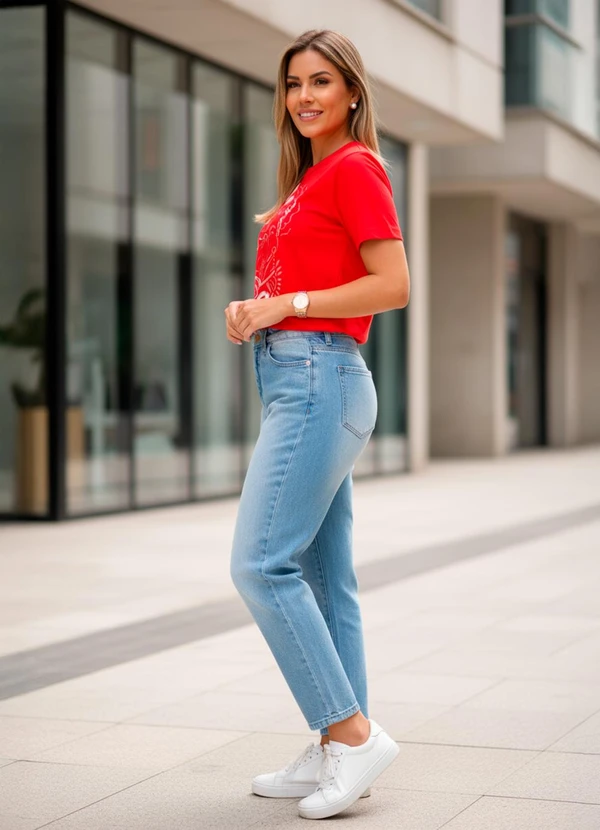 Colcci - Camiseta em Malha Vermelho 9