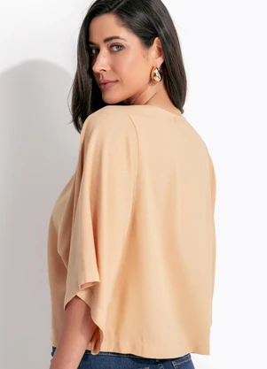 Colcci - Camiseta em Viscose Bege - COLCCI
