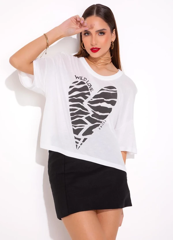 Colcci - Camiseta em Viscose Branco 3