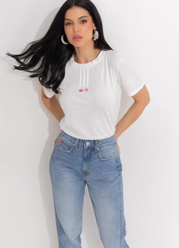 Forum Adidas - Camiseta em Viscose Off White 6