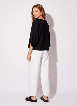Colcci - Camiseta em Viscose Preto - COLCCI