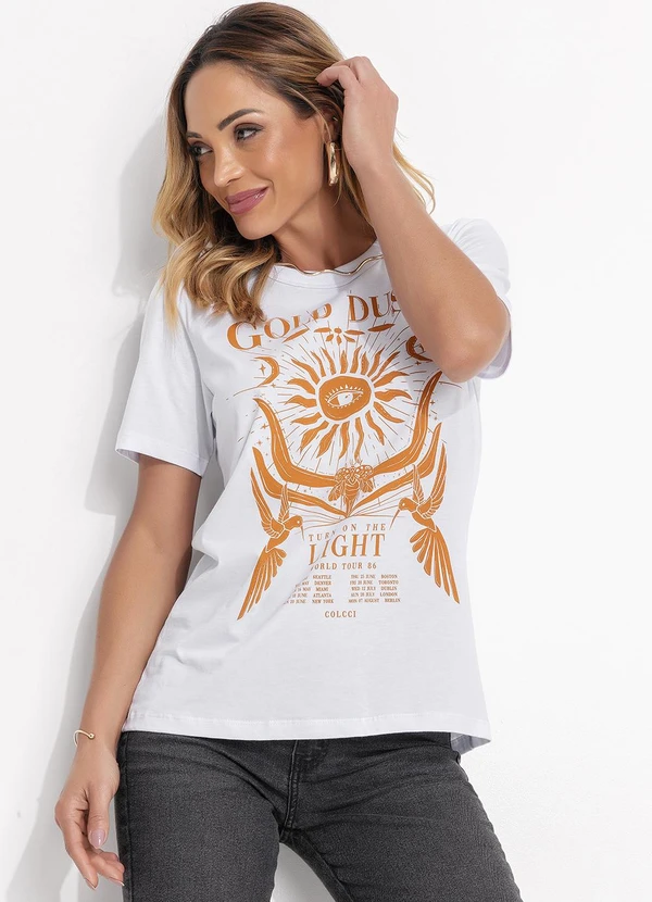 Colcci - Camiseta Estampada Branco 3
