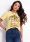 Colcci Jeans - Camiseta Estampada Cj Off White - variação: Amarelo