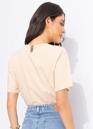 Colcci Jeans - Camiseta Estampada Cj Bege - COLCCI JEANS