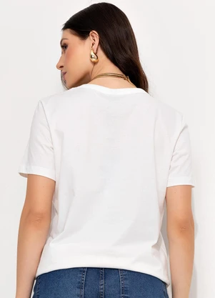 Colcci Jeans - Camiseta Estampada Cj Off White - COLCCI JEANS