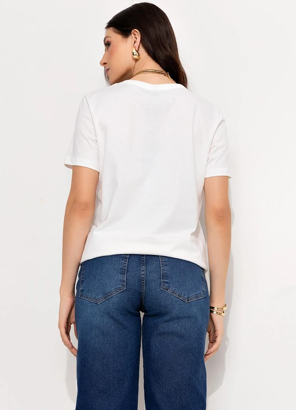 Colcci Jeans - Camiseta Estampada Cj Off White 4