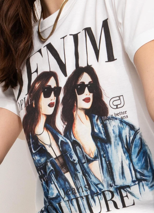 Colcci Jeans - Camiseta Estampada Cj Off White 6