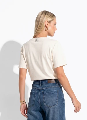 Colcci Jeans - Camiseta Estampada Cj Off White - COLCCI JEANS