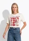 Colcci Jeans - Camiseta Estampada Cj Preto - variação: Off White