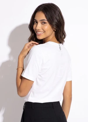 Colcci Jeans - Camiseta Estampada Cj Off White - COLCCI JEANS