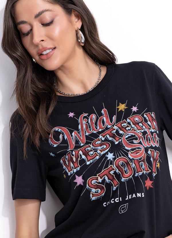 Colcci Jeans - Camiseta Estampada Cj Preto