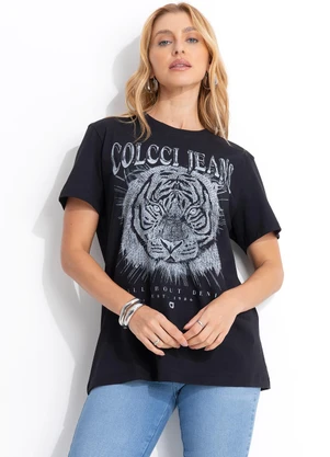 Colcci Jeans - Camiseta Estampada Cj Preto - COLCCI JEANS