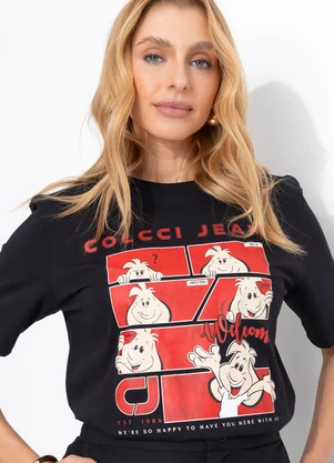 Colcci Jeans - Camiseta Estampada Cj Preto - COLCCI JEANS