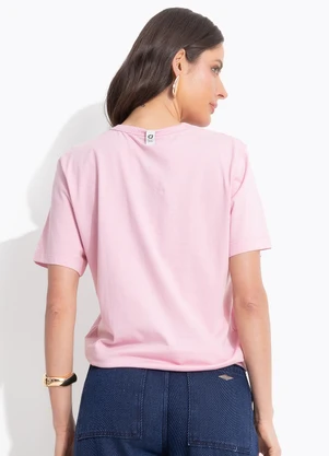 Colcci Jeans - Camiseta Estampada Cj Rosa - COLCCI JEANS