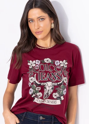 Colcci Jeans - Camiseta Estampada Cj Vermelho - COLCCI JEANS