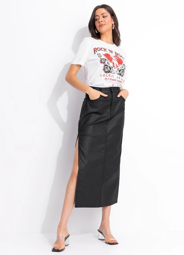 Colcci Jeans - Camiseta Estampada com Aplicação Cj Off White 5