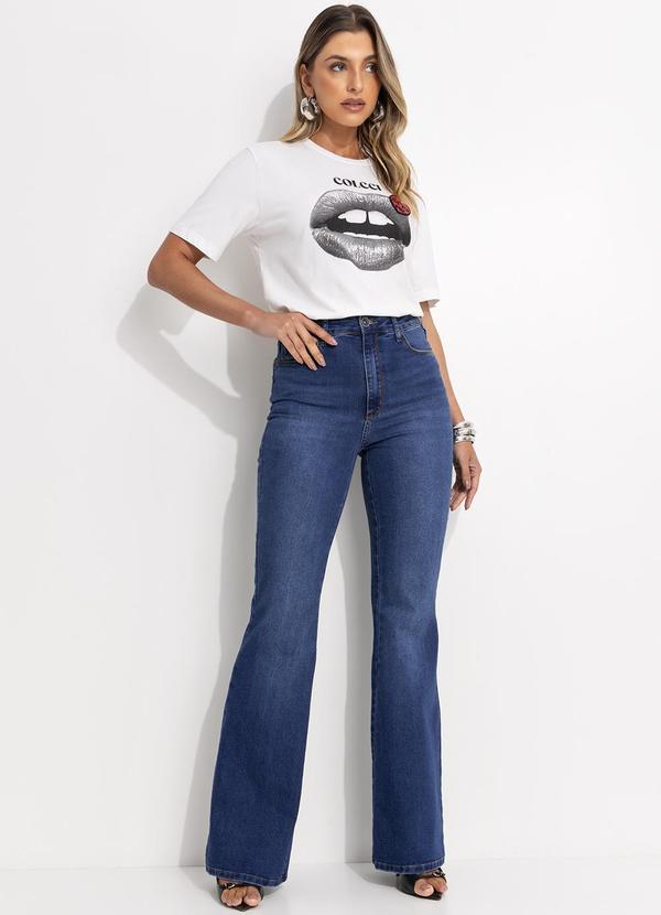 Colcci - Camiseta Estampada e Bordada Off White 3