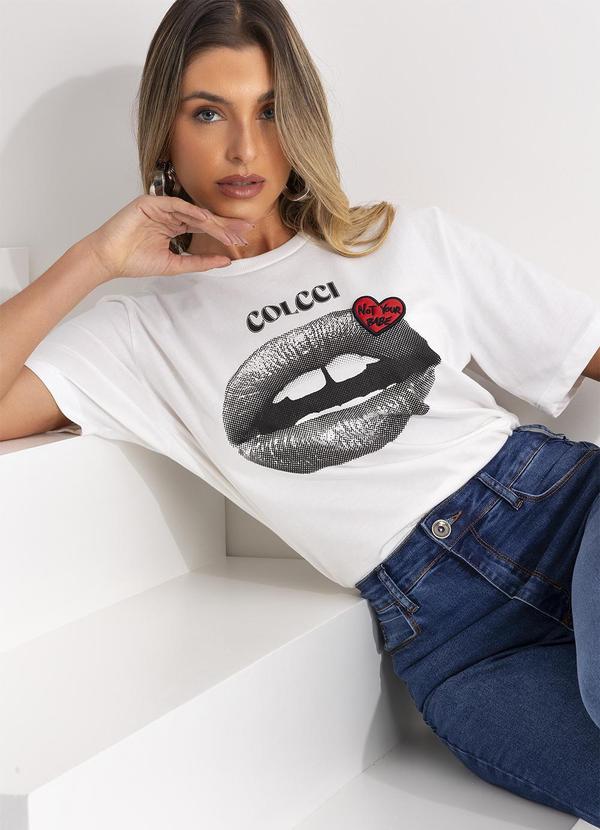Colcci - Camiseta Estampada e Bordada Off White 6